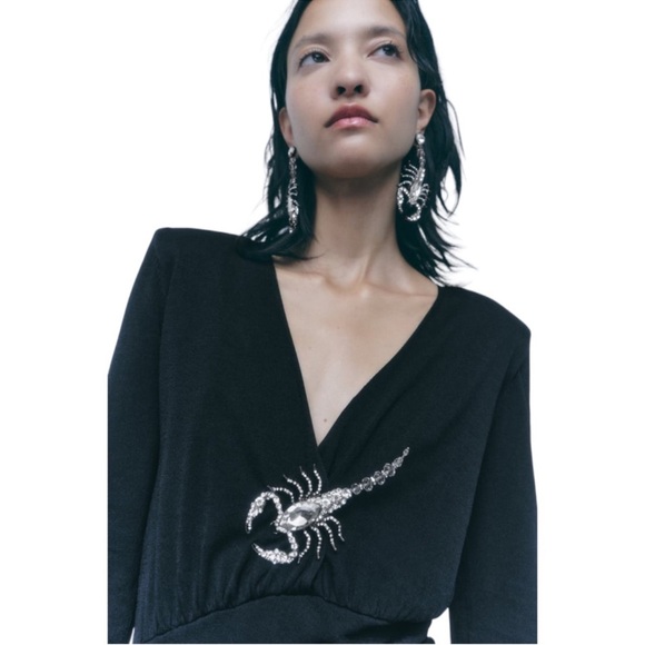 Zara Scorpion Rhinestone Ring NWT - Picture 4 of 4